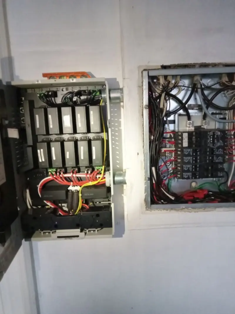 Electrical panel upgrade completed for Indoor Lighting Installation in Davidson